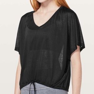 Through the movement tee black brand new size 6